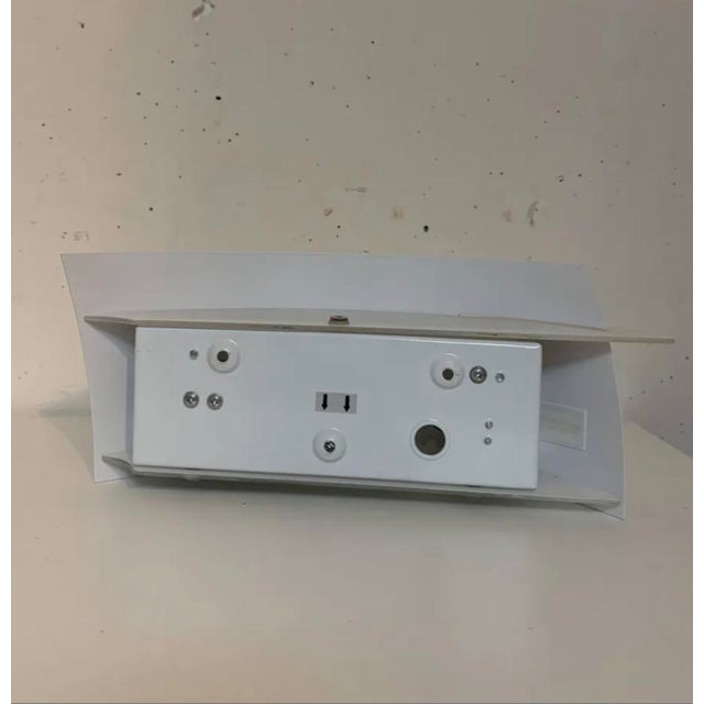 1980s Metal and Glass Wall Lights, 1980, Set of 2 For Sale - Image 5 of 8