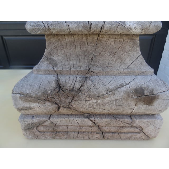 Wood 19th Century Architectural Wood Capital For Sale - Image 7 of 7