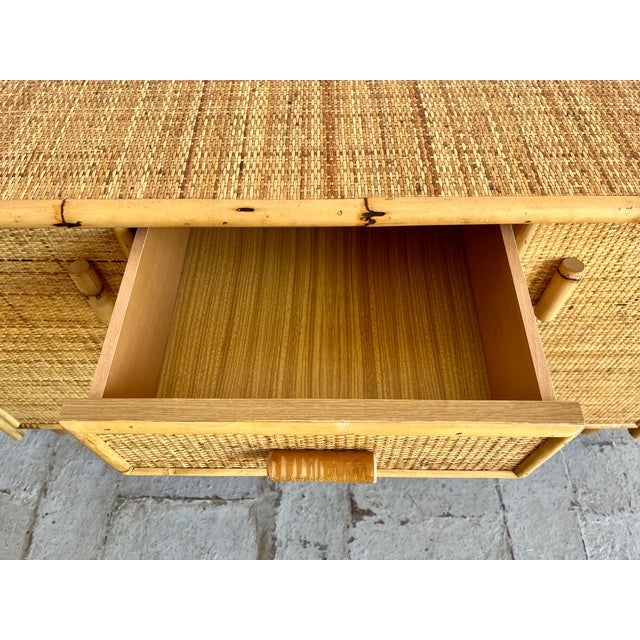 Vintage Italian Rattan Sideboard, 1970s For Sale - Image 15 of 16