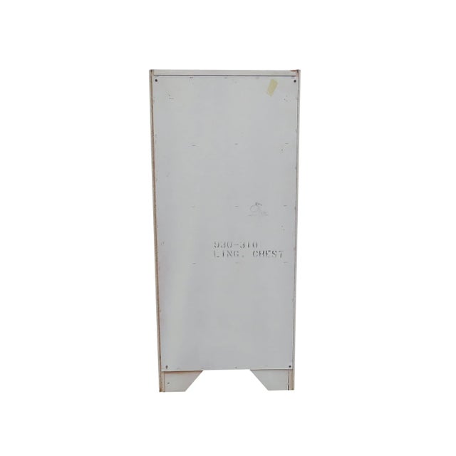 Vintage Dixie 5-Drawer Lacquer and Wood Tall Dresser With Chrome Accent For Sale - Image 12 of 12