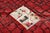 Brick Red Vintage Moroccan Berber Shag Wool Rug With Diamond Grid by Rug & Kilim, 1950-1959 For Sale - Image 8 of 8