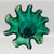Green Italian Emerald Green Murano Blown Glass Vase from Maestro Del Vetro For Sale - Image 8 of 9