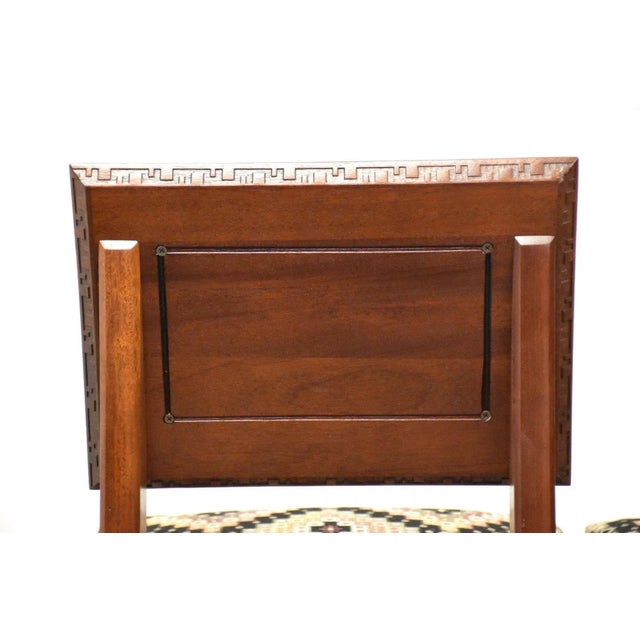 Frank Lloyd Wright Taliesin Dining Chairs - a Pair For Sale - Image 9 of 11