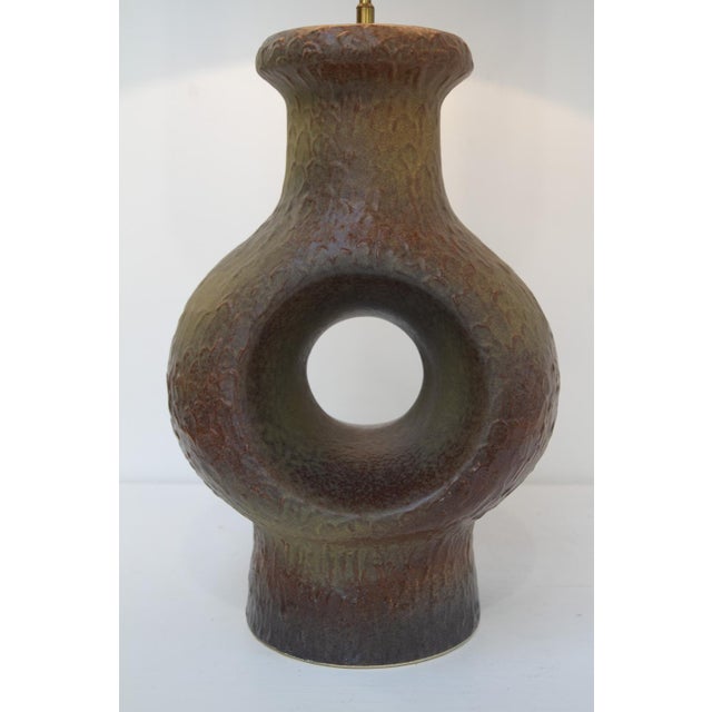 Mid-Century Modern Danish Circular Stoneware Floor Lamp, 1960s For Sale - Image 15 of 18