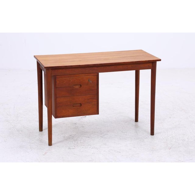 Vintage Danish Teak Desk For Sale - Image 3 of 16