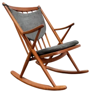Danish Teak Rocking Chair Model 182 attributed to Frank Reenskaug for Bramin, Denmark, 1950s