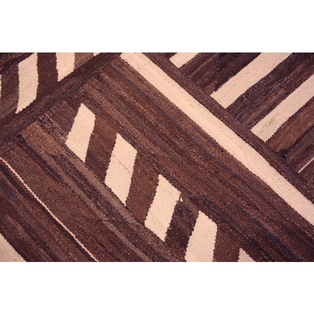 Textile Nazmiyal Collection Large Geometric Contemporary Kilim Area Rug For Sale - Image 7 of 8
