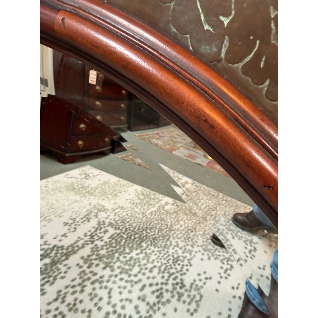 2000 - 2009 Circa 2000 Morgan Hill Tin + Wood Wall Mirror For Sale - Image 5 of 12