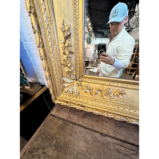 Italian Giltwood Mirror For Sale In Dallas - Image 6 of 7