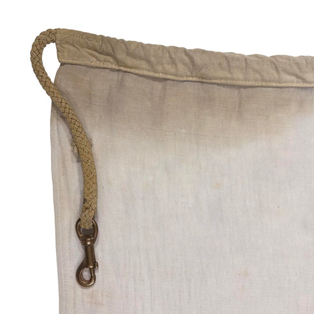 This large vintage signal flag is made from a thin cotton cloth, with fully sewn design. Flag has been newly laundered...