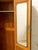 Early 20th Century Art Deco Oak Armoire With Curved Center Door For Sale - Image 10 of 11