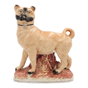 1850 Large Staffordshire Pug, England
