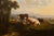 Italian 19th Century Framed Oil on Canvas Painting Depicting Cows in Pastures For Sale - Image 12 of 12