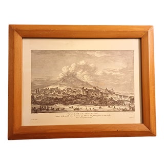Louis Despréz, The Castle and the City of Catania, 1800s, Archival Pigment Print For Sale