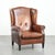 Sheepskin Wing Armchair in Cognac Color For Sale - Image 13 of 13