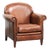 Vintage Sheepskin Armchair with Decorative Studs For Sale
