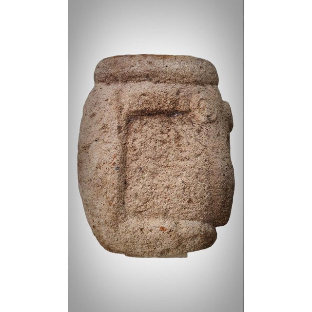Gold Peruvian Artist, Recuay Culture Anthropomorphic Sculpture, 400BCE-400CE, Carved Stone For Sale - Image 8 of 14