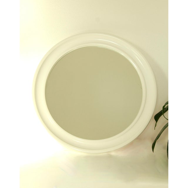 Vintage Space Age Round Bianchina Mirror by Carrara & Matta, Italy, 1970s For Sale - Image 11 of 11