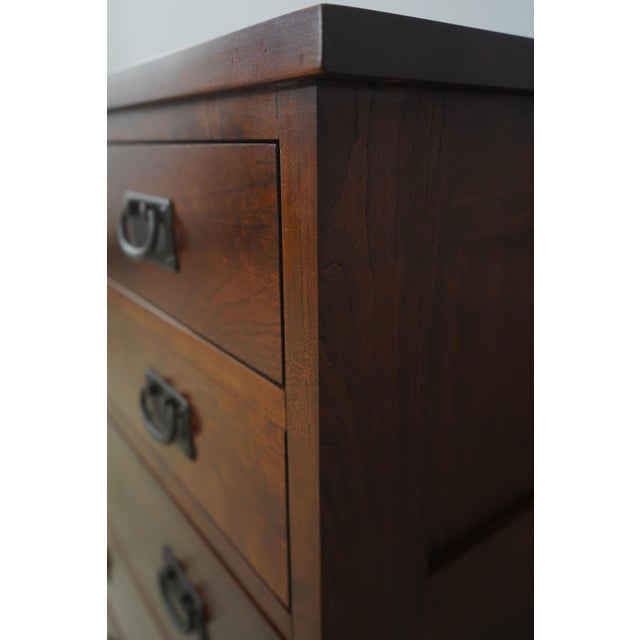 Michaels Arts & Crafts Mission Style Cherry 12 Drawer Dresser For Sale - Image 15 of 17