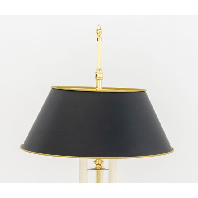 Modern Late 20th Century French Style Gilt Brass Bouillotte Lamp For Sale - Image 3 of 7