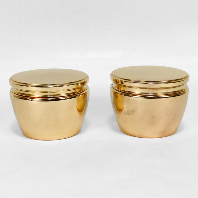 Gold Pair of Tiffany & Co. Gilt Sterling Silver Boxes, No. 21618 For Sale - Image 8 of 17