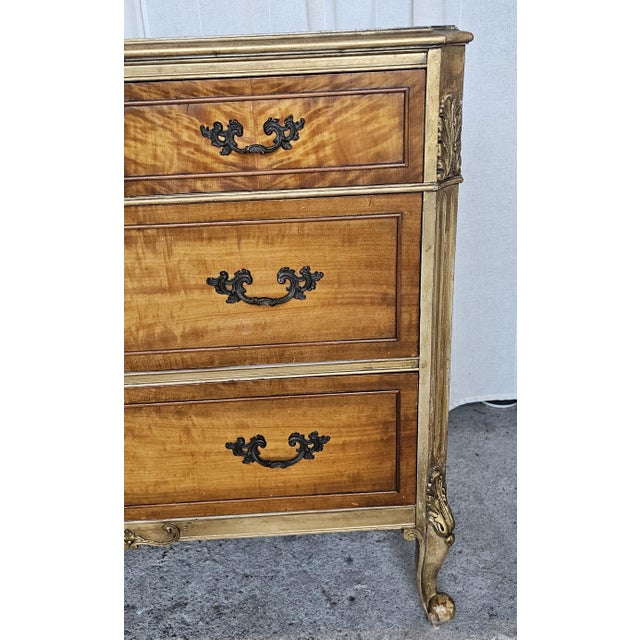French Provencial Dresser, Gilded Wood, Circa 1930's For Sale - Image 9 of 18