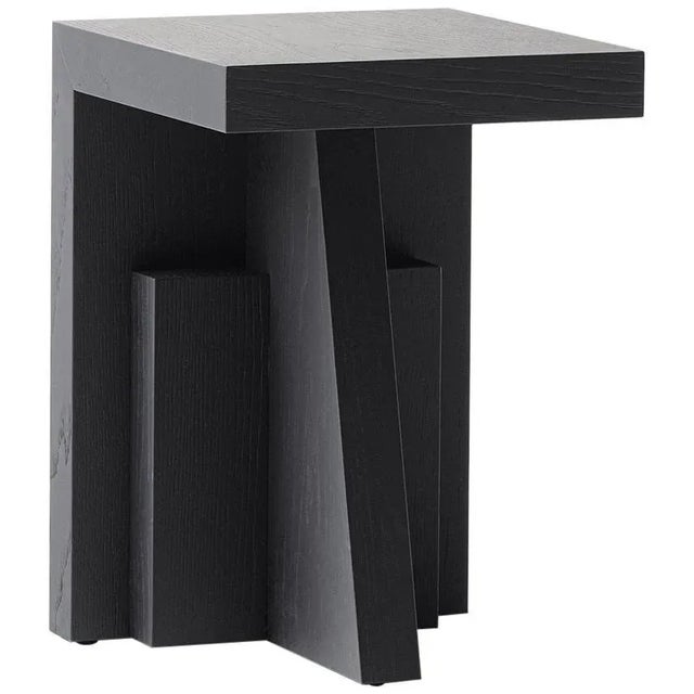 Gio Ponti Black Ash Side Table by Lupo Horiōkami For Sale - Image 4 of 4