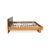 Wood Leather Bed Frame in Brown Black with Manual Function by Hülsta For Sale - Image 14 of 18