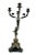 Late 20th Century Late 20th Century Bronze Cherub Candelabra Pair on Marble Bases, Empire Style, 21.2"h For Sale - Image 5 of 10