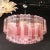 Pink Exquisite Modernist Hand-Blown Mixed Fuschia Murano Glass Tronchi Chandelier For Sale - Image 8 of 18