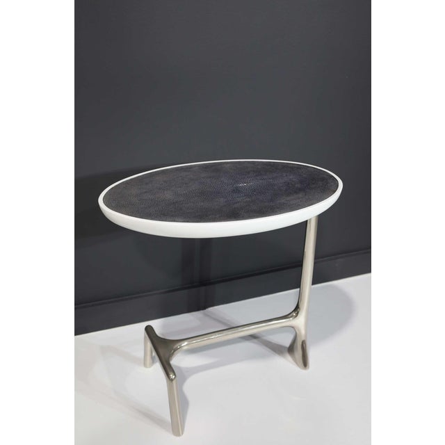 2020s Scala Luxury Uovo Side Table in Polished Nickel For Sale - Image 5 of 9