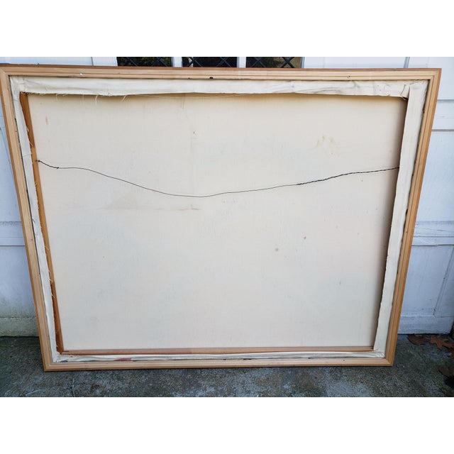 Mid 20th Century Abstract Painting Created for Vladimir Kagan's Studio For Sale - Image 10 of 11