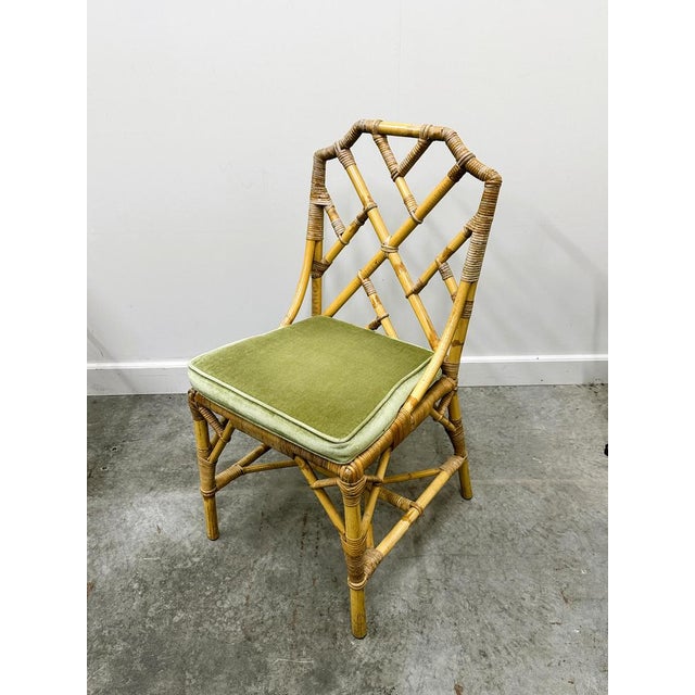 English Bamboo and Rattan Chairs from Angraves, 1970s, Set of 6 For Sale - Image 9 of 13