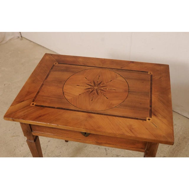 19th Century 19th Century Italian Writing Desk with Sliding Top for Storage For Sale - Image 5 of 12