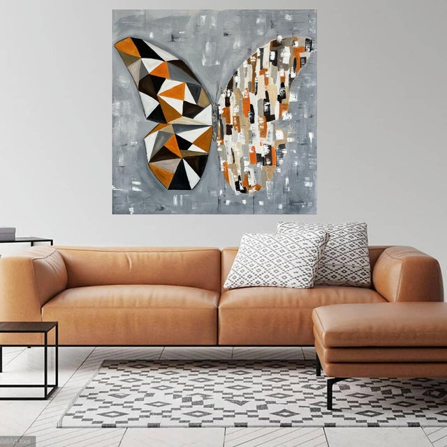 Butterfly Matrix Picasso. Modern Original Hand Painting For Sale - Image 12 of 12