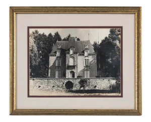 Vintage Framed Black and White Photograph, 'Le Chateau', France, Circa 1950's