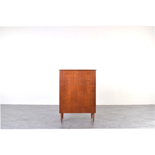 Mid-Century Modern Mid-Century Modern Danish Teak Chest of Drawers, 1960s For Sale - Image 3 of 14