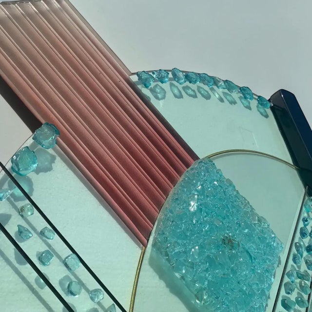 1990s Giz Studio Massive Art Deco Glass Floor Sculpture For Sale In Miami - Image 6 of 13