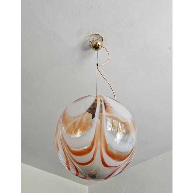 Large Spheric Murano Glass Pendant, 1960s For Sale - Image 6 of 10