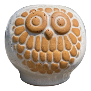 Vintage Lions Valley Stoneware David Stewart Owl Pot