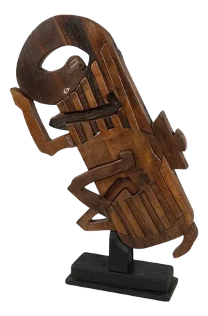 Wooden Horse Sculpture by Luciano Bertolotto, Italy, 1990s