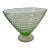 1940s Watermelon Glass Ribbed Fruit Bowl For Sale