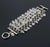 Contemporary Paco Rabanne Silvered Metal and Quartz Link Bracelet For Sale - Image 3 of 8