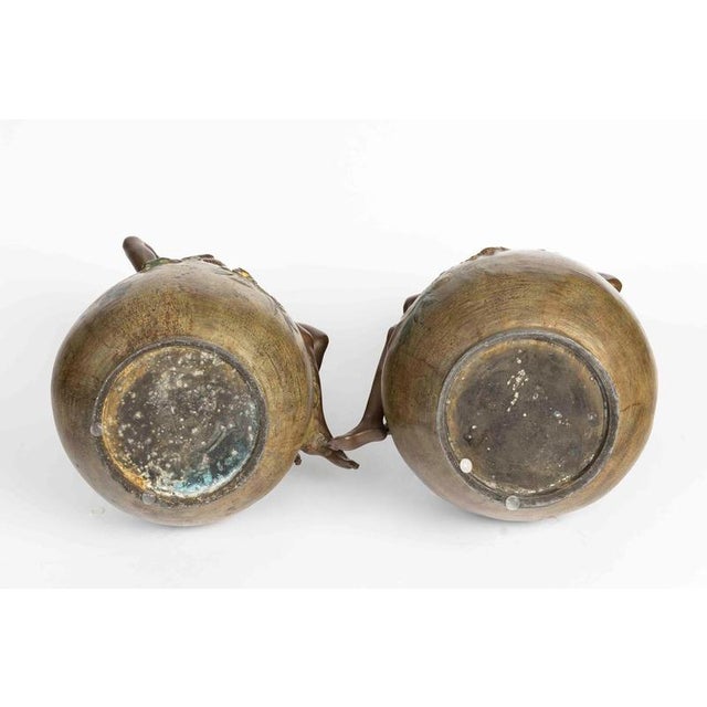 Napoleon III Regule Vases by L. Moreau, 1800s, Set of 2 For Sale - Image 10 of 11