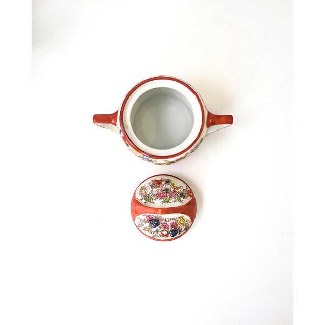 Japanese Porcelain Tea Coffee Set, Satsuma Art Nouveau Style, Mid-20th Century For Sale - Image 12 of 14