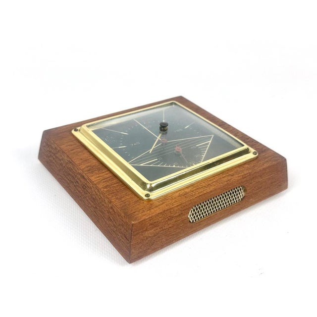 Danish Teak & Brass Weather Station, 1960s, in Flawless conditions. Designed 1950 to 1959