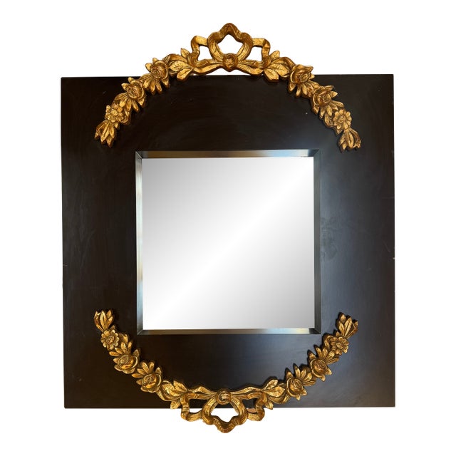 Italian LaBarge Gilt Swag Mirror For Sale