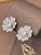 AGI Certified 2 Ct Diamond VS Quality Flower/Cluster Earring Platinum 0.7 Carat For Sale - Image 9 of 18