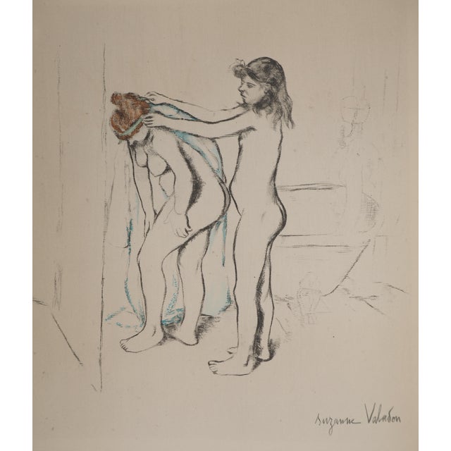 Suzanne VALADON (1865-1938) (after) The Toilette, Girls Drying Themselves, 1947 Lithograph enhanced with stencils after a...
