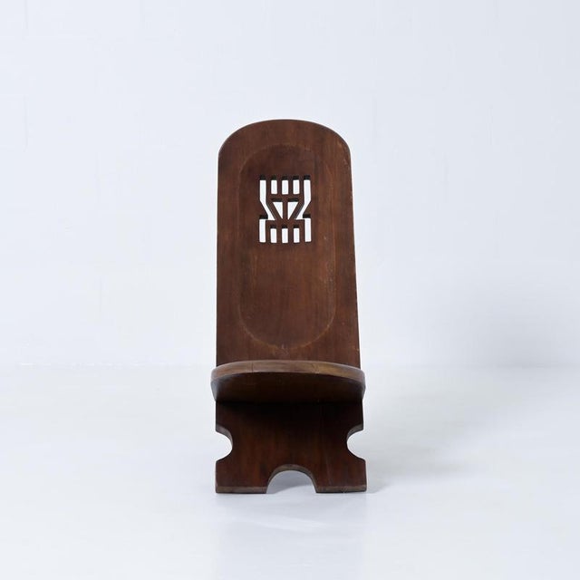 1970s Rustic Wooden African Chair, 1970s For Sale - Image 5 of 18